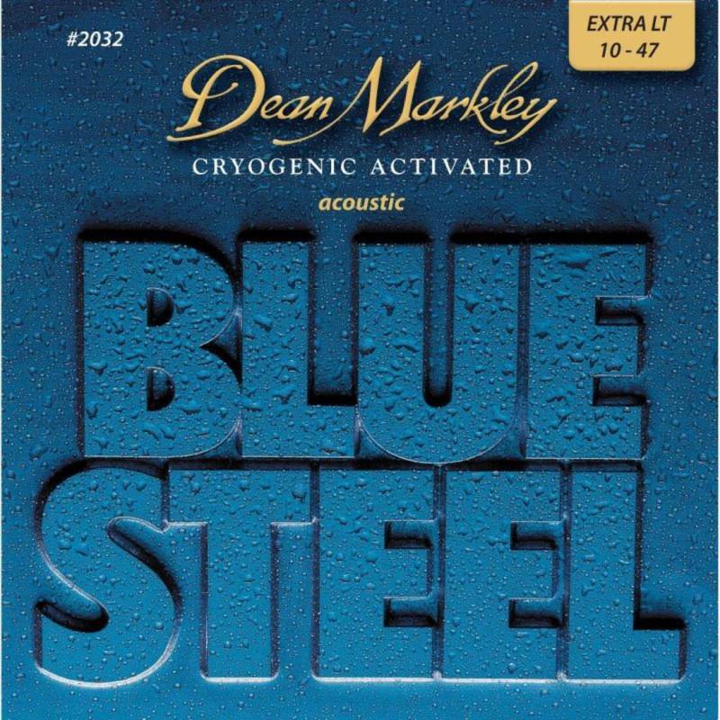 Струни для акустичної гітари Dean Markley 2032 Blue Steel Extra Light 10/47
