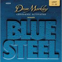 Струни для акустичної гітари Dean Markley 2034 Blue Steel Light 11/52
