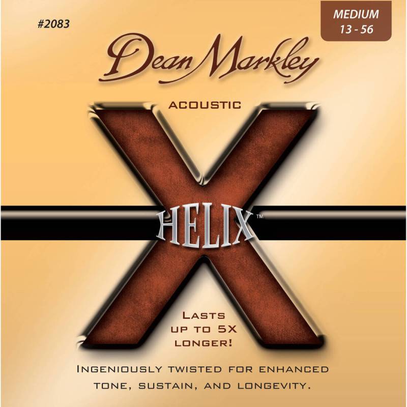 Струни для акустичної гітари Dean Markley 2083 Helix HD Medium 13/56
