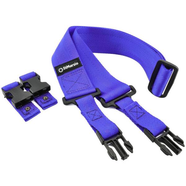 Ремень для гитары DIMARZIO 2 INCH NYLON CLIPLOCK BLUE
