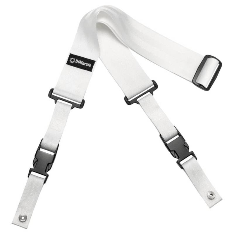 Ремень для гитары DIMARZIO 2 INCH NYLON CLIPLOCK WHITE
