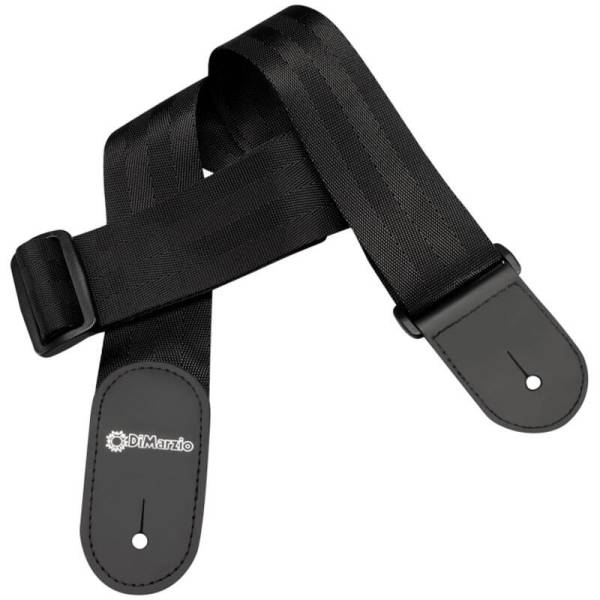 Ремінь для гітари DIMARZIO NYLON WITH LEATHER ENDS (BLACK)