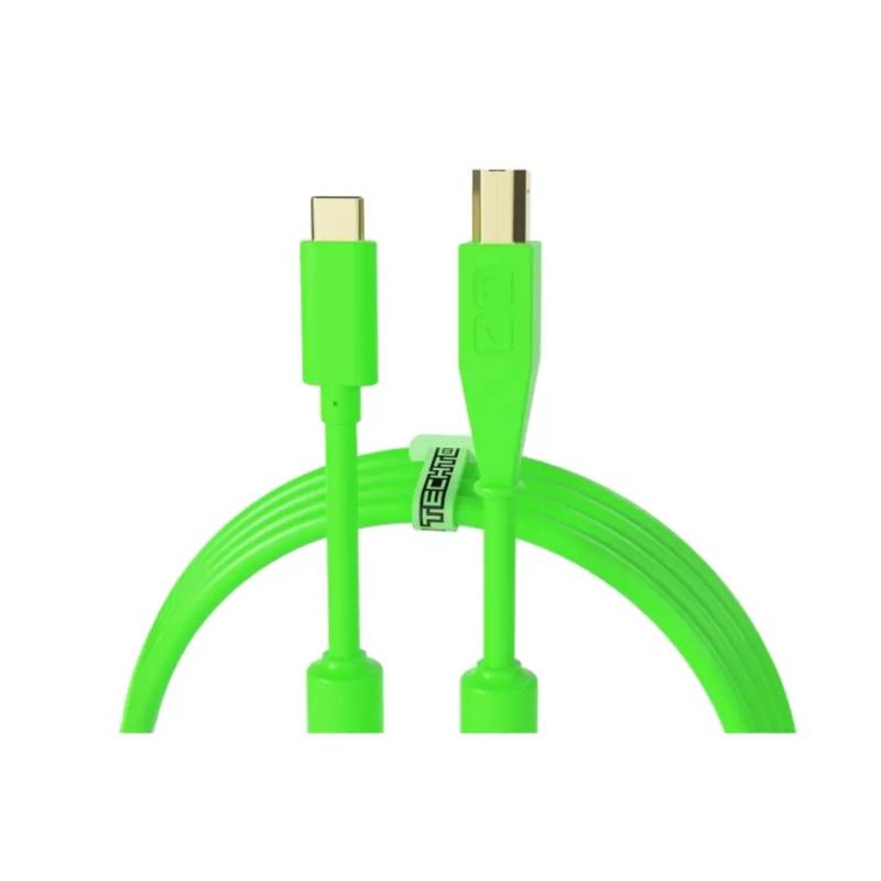 Інструментальний кабель DJ Techtools Chroma Cables: USB-C to B Green