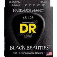 Струны для бас-гитары DR BKB5-45 Black Beauties K3 Coated Medium 5 Strings 45/125