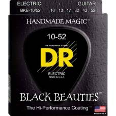 Струны для электрогитары DR BKE-10/52 Black Beauties Big & Heavy K3 Coated 10/52