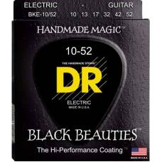 Струни для електрогітари DR BKE-10/52 Black Beauties Big & Heavy K3 Coated 10/52