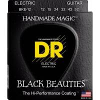 Струны для электрогитары DR BKE-12 Black Beauties Extra Heavy K3 Coated 12/52