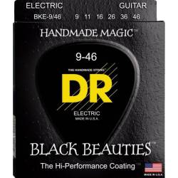 Струни для електрогітари DR BKE-9/46 Black Beauties Light Heavy K3 Coated 9/46