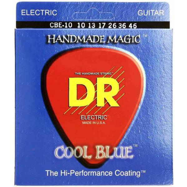 Струны для электрогитары DR CBE-10 Cool Blue Medium Coated 10/46
