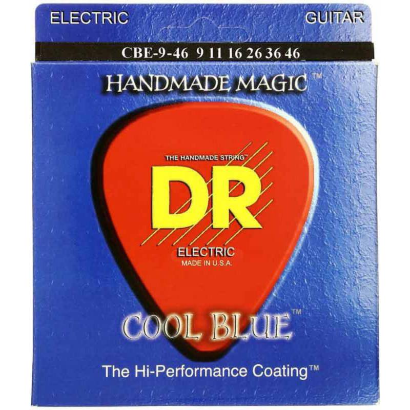 Струни для електрогітари DR CBE-9-46 Cool Blue Light Heavy Coated 9/46