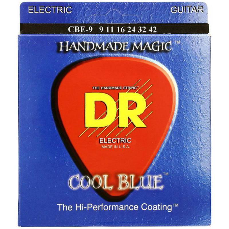 Струни для електрогітари DR CBE-9 Cool Blue Light Coated 9/42