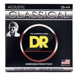 Струни для класичної гітари DR CN-M Silver-Plated Nylon Medium Tension 28-42