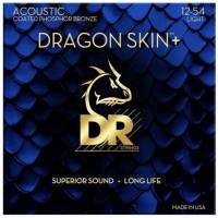 Струны для акустической гитары DR DAP-12 Dragon Skin+ Acoustic Phosphor Bronze Light 12/54