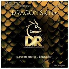 Струни для акустичної гітари DR DAP-12/56 Dragon Skin+ Acoustic Phosphor Bronze Bluegrass 12/56