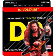 Струни для електрогітари DR DBG-10/52 Dimebag Darrell Hi Voltage Nickel Plated Medium Heavy 10/52