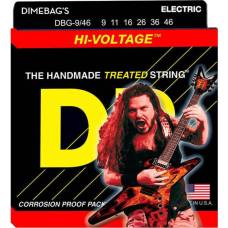 Струны для электрогитары DR DBG-9/46 Dimebag Darrell Hi Voltage Nickel Plated Light & Heavy 9/46
