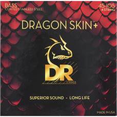 Струни для бас-гітари DR DBS-45 Dragon Skin Coated Medium 4-String 45/105