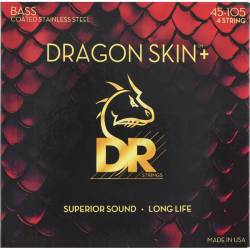 Струни для бас-гітари DR DBS-45 Dragon Skin Coated Medium 4-String 45/105