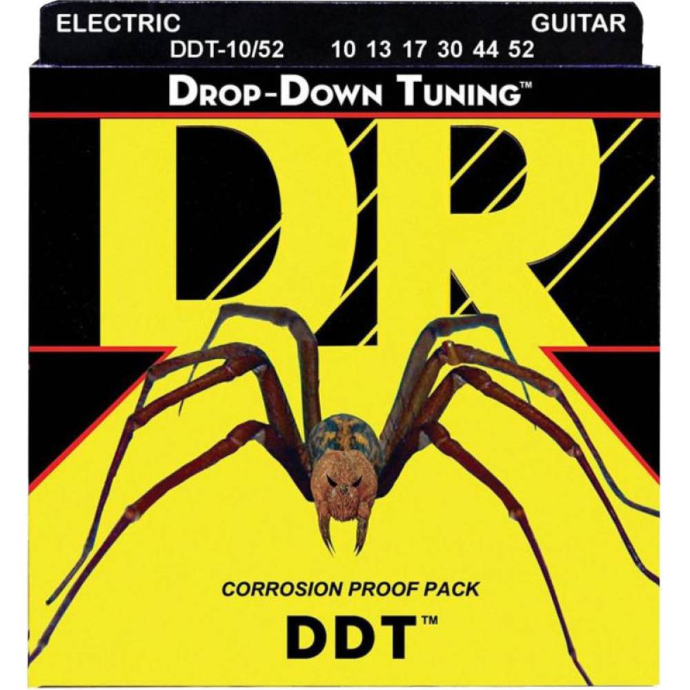 Струны для электрогитары DR DDT-10/52 Drop-Down Tuning Nickel Plated Big Heavy 10/52