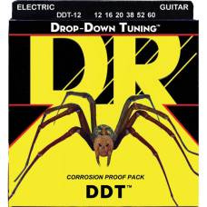 Струны для электрогитары DR DDT-12 Drop-Down Tuning Nickel Plated Extra Heavy 12/60