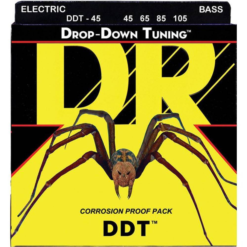 Струни для бас-гітари DR DDT-45 Drop-Down Tuning Medium 45/105