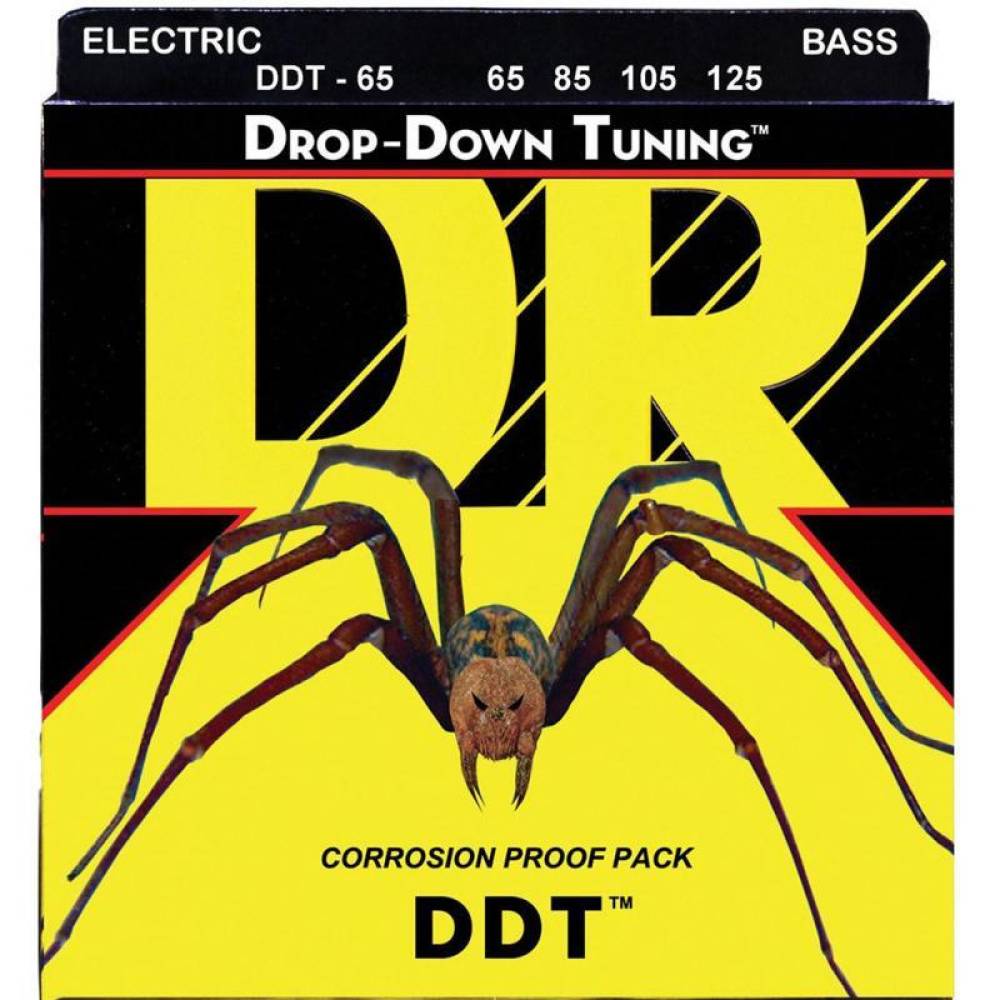 Струни для бас-гітари DR DDT-65 Drop-Down Tuning Extra Heavy 65/125