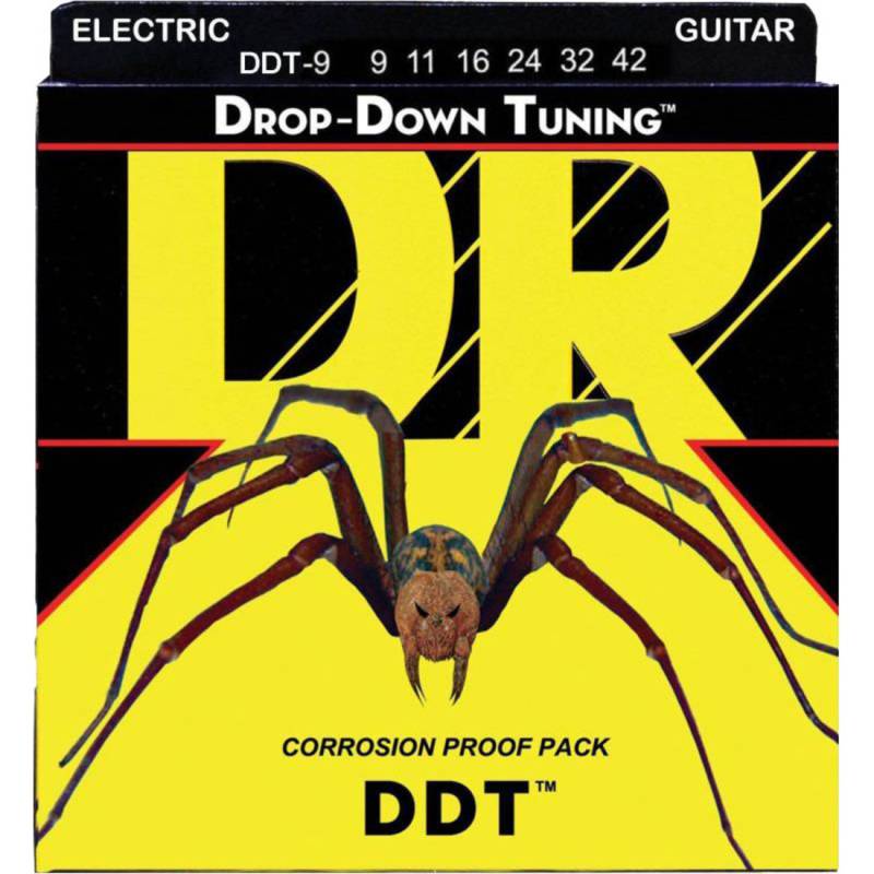 Струны для электрогитары DR DDT-9 Drop-Down Tuning Nickel Plated Light 9/42