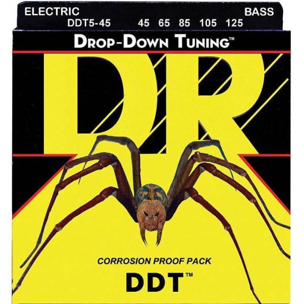 Струни для бас-гітари DR DDT5-45 Drop-Down Tuning Medium 5-Strings 45/125