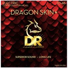 Струны для электрогитары DR DEQ-10 Dragon Skin+ Electric Medium 10/46