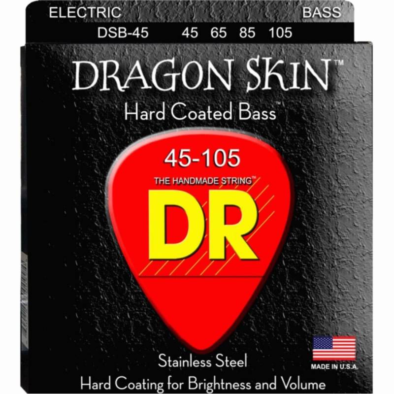 Струны для бас-гитары DR DSB-45 Dragon Coated Medium 4-String 45/105