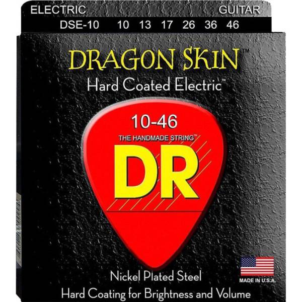 Струны для электрогитары DR DSE-10 Dragon Skin K3 Coated 10/46