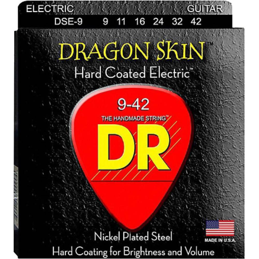 Струни для електрогітари DR DSE-9 Dragon Skin K3 Coated 9/42