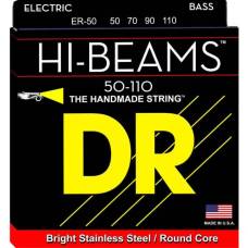 Струны для бас-гитары DR ER-50 Hi-Beam Stainless Steel Heavy 50/110