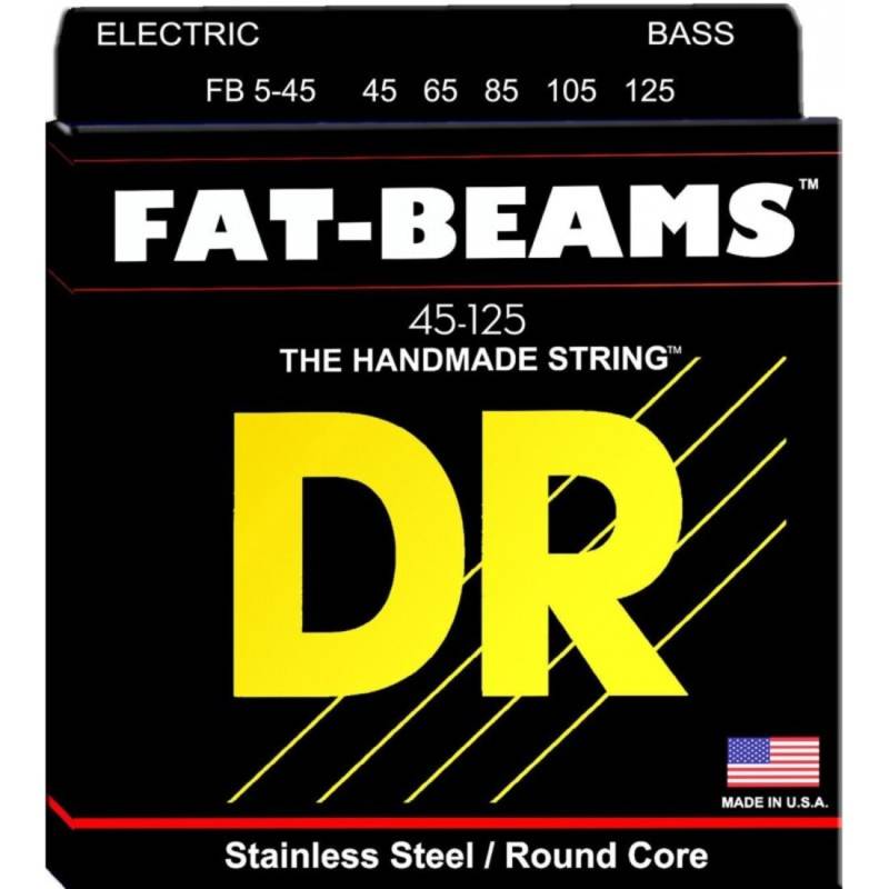 Струни для бас-гітари DR FB5-45 Fat Beams Medium 5-Strings 45/125