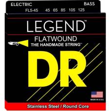 Струны для бас-гитары DR FL5-45 Legend Flatwound Medium 5-Strings 45/125