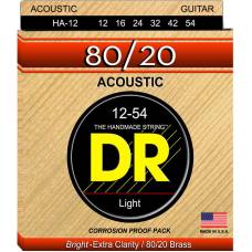Струны для акустической гитары DR HA-12 Hi-Beam 80/20 Bronze Light 12/54