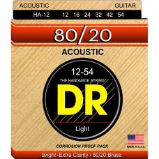 Струны для акустической гитары DR HA-12 Hi-Beam 80/20 Bronze Light 12/54