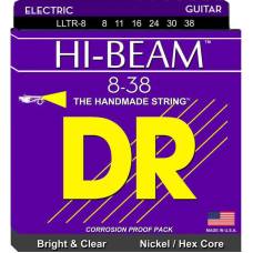 Струни для електрогітари DR LLTR-8 Hi-Beam Nickel Plated Hex Core Extra Light 8/38