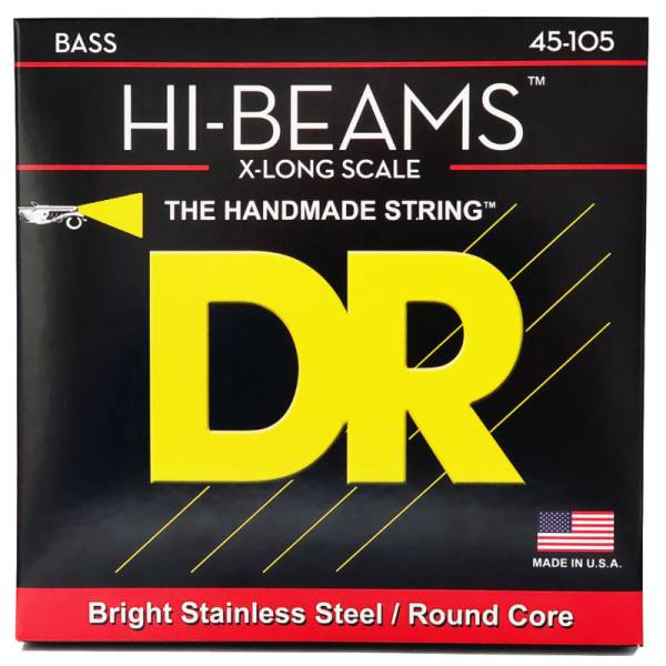 Струни для бас-гітари DR Strings HI-BEAM Bass - Medium - Long Scale (45-105)