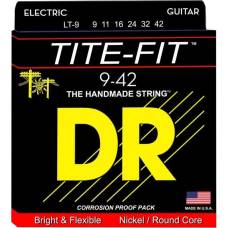 Струни для електрогітари DR LT-9 Tite-Fit Nickel Plated Lite-n-Tite 9/42