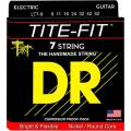 Струны для электрогитары DR LT7-9 Tite-Fit Nickel Plated Light 7 Strings 9/52