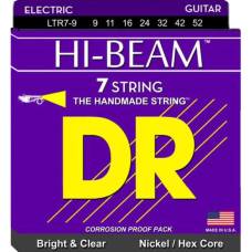 Струни для електрогітари DR LTR7-9 Hi-Beam Nickel Plated Hex Core Light 7 Strings 9/52