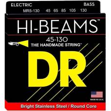 Струны для бас-гитары DR MR5-130 Hi-Beam Stainless Steel 5 String Medium 45/130