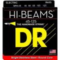 Струны для бас-гитары DR MR5-45 Hi-Beam Stainless Steel 5 String Medium 45/125