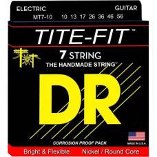 Струны для электрогитары DR MT7-10 Tite-Fit Nickel Plated Medium-Tite 7 Strings 10/56