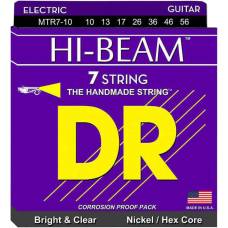 Струны для электрогитары DR MTR7-10 Hi-Beam Nickel Plated Hex Core Medium 7 Strings 10/56