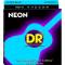 Струни для акустичної гітари DR NBA-10 Hi-Def Neon Blue K3 Coated Extra Light 10/48