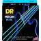 Струны для бас-гитары DR NBB-40 Hi-Def Neon Blue K3 Coated Light 40/100