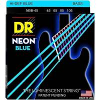 Струны для бас-гитары DR NBB-45 Hi-Def Neon Blue K3 Coated Medium 45/105