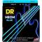 Струни для бас-гітари DR NBB-45 Hi-Def Neon Blue K3 Coated Medium 45/105